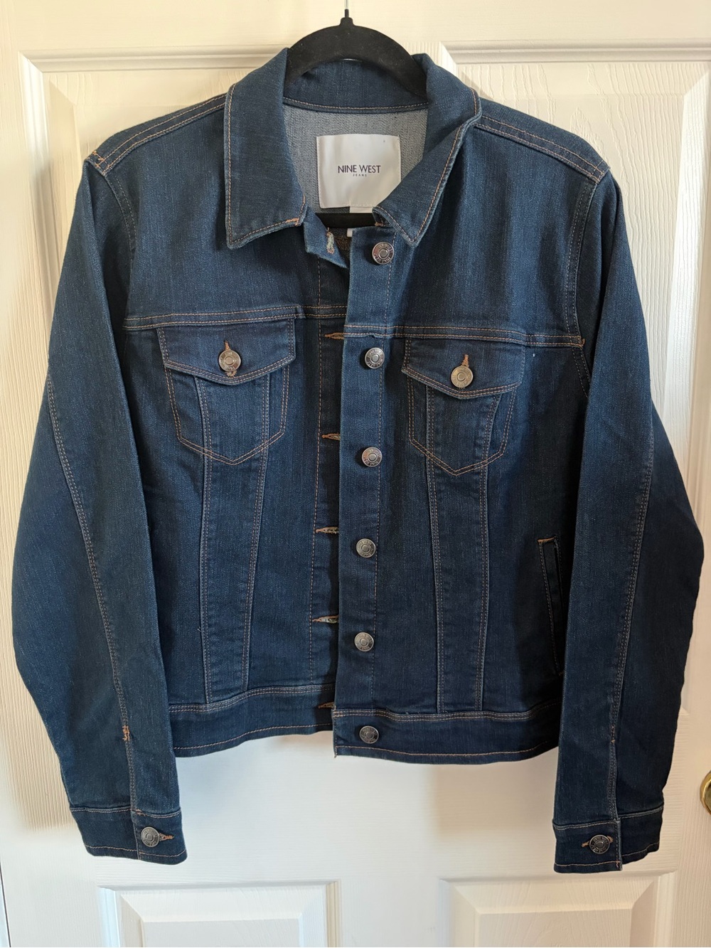 Nine West Dark Wash Denim Jacket